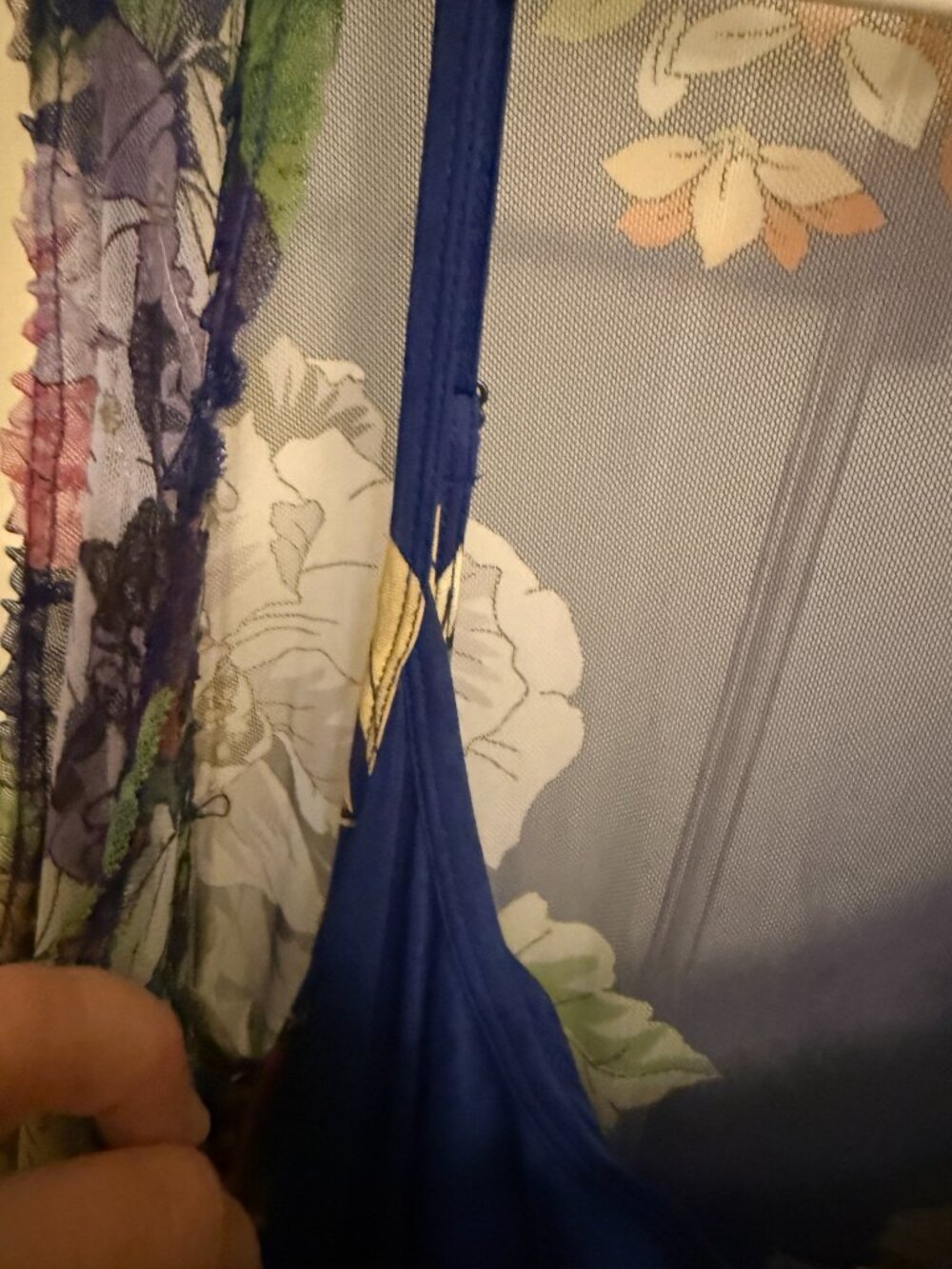 Johnny Was Mazzy Multi Ruffle Maxi Dress – Ullani Blue Floral – 2X / XXL - Picture 8 of 10